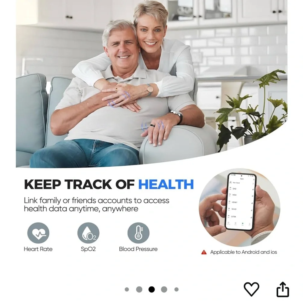 SMART RING. Advanced Wellness Ring in Box B and box 8 sizes Varies box 10